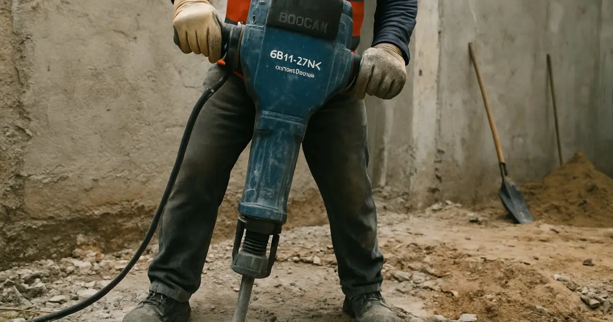 Martelete Rompedor Bosch GSH 27 VC em obra na Auxiliadora, Porto Alegre/RS
